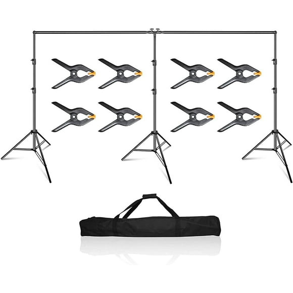 EMART 1020ft Heavy Duty Adjustable Backdrop Stand Kit, Professional Background Support System for Studio, Wedding, Photography