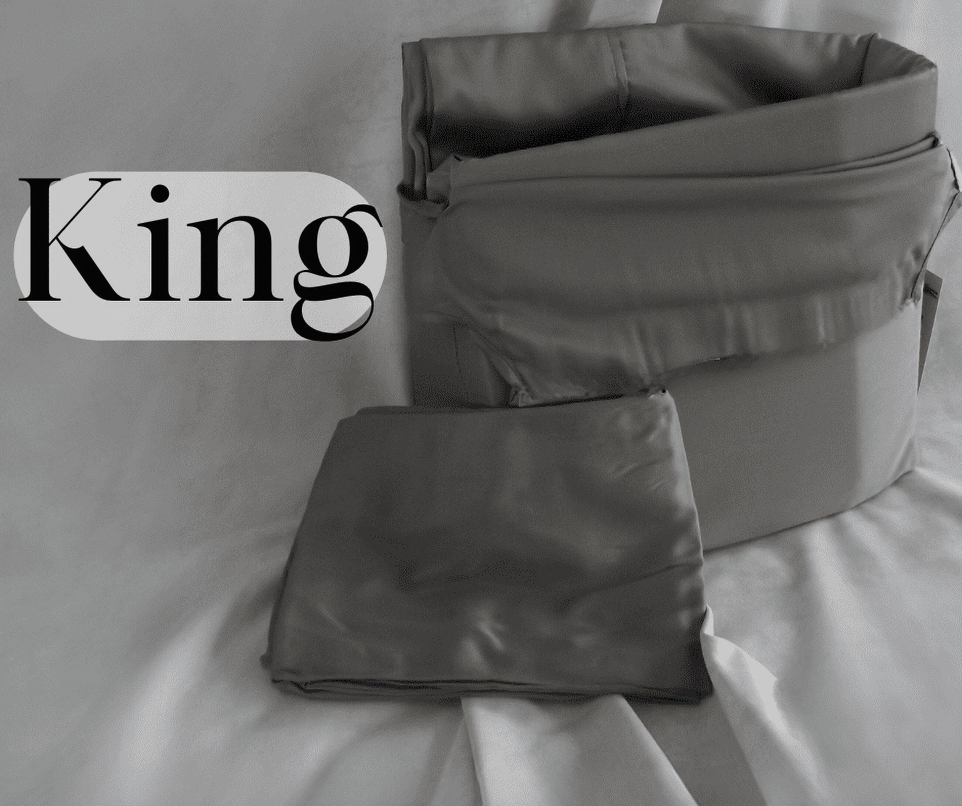IAdjust Organic Bamboo Sheets - King - Charcoal