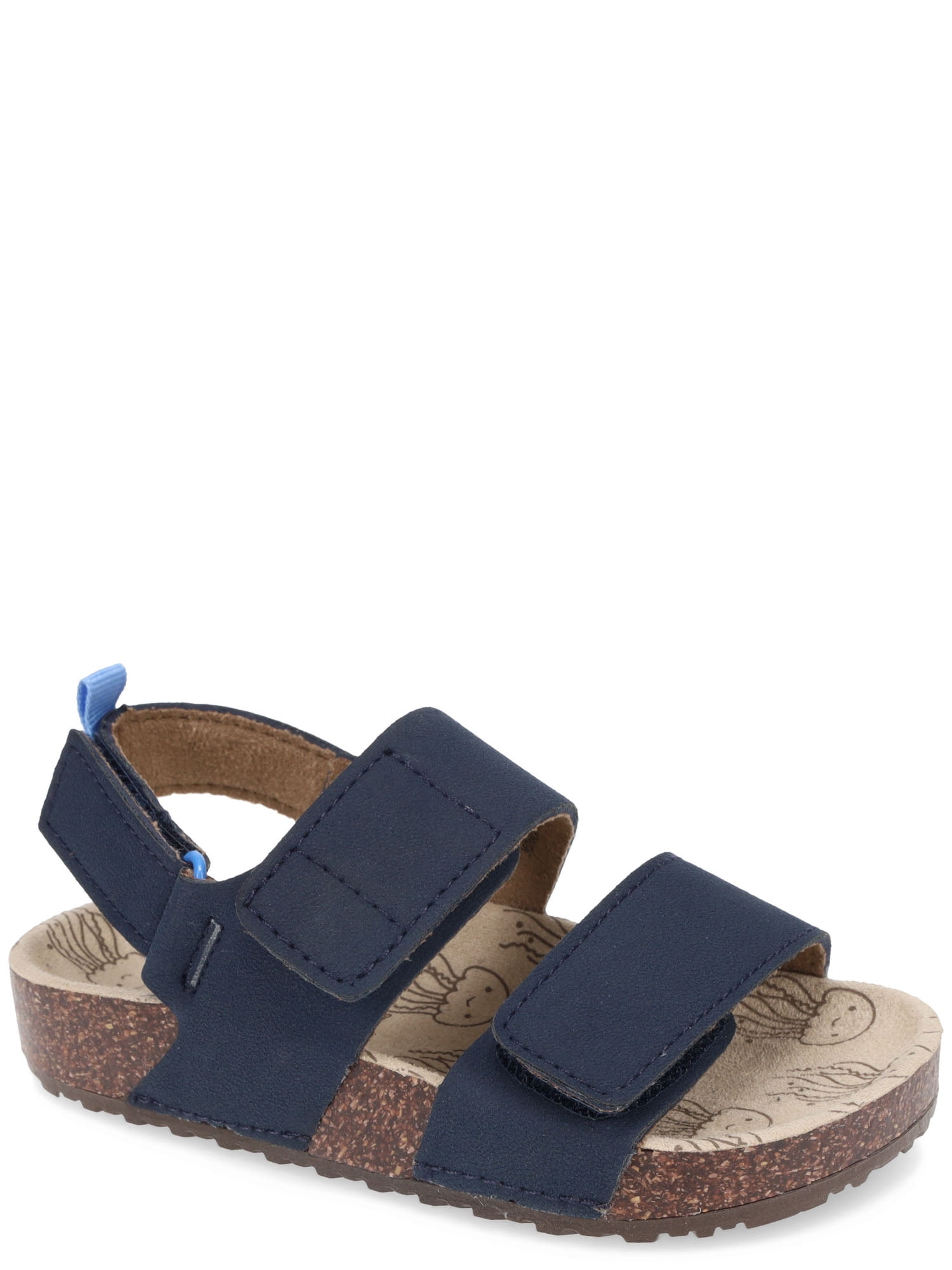 Wonder Nation Baby & Toddler Boys Two Strap Footbed Sandals