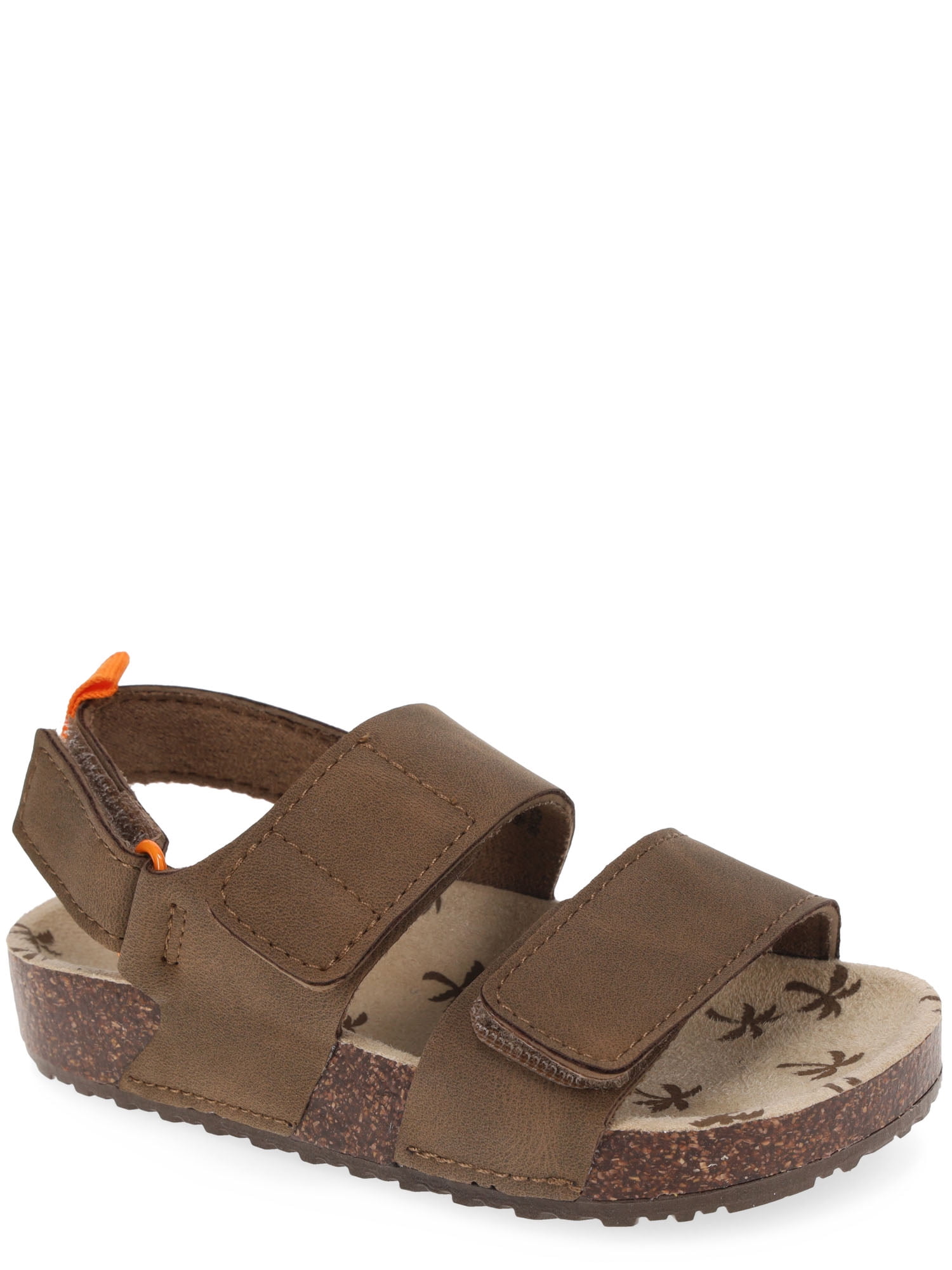 Wonder Nation Baby & Toddler Boys Two Strap Footbed Sandals