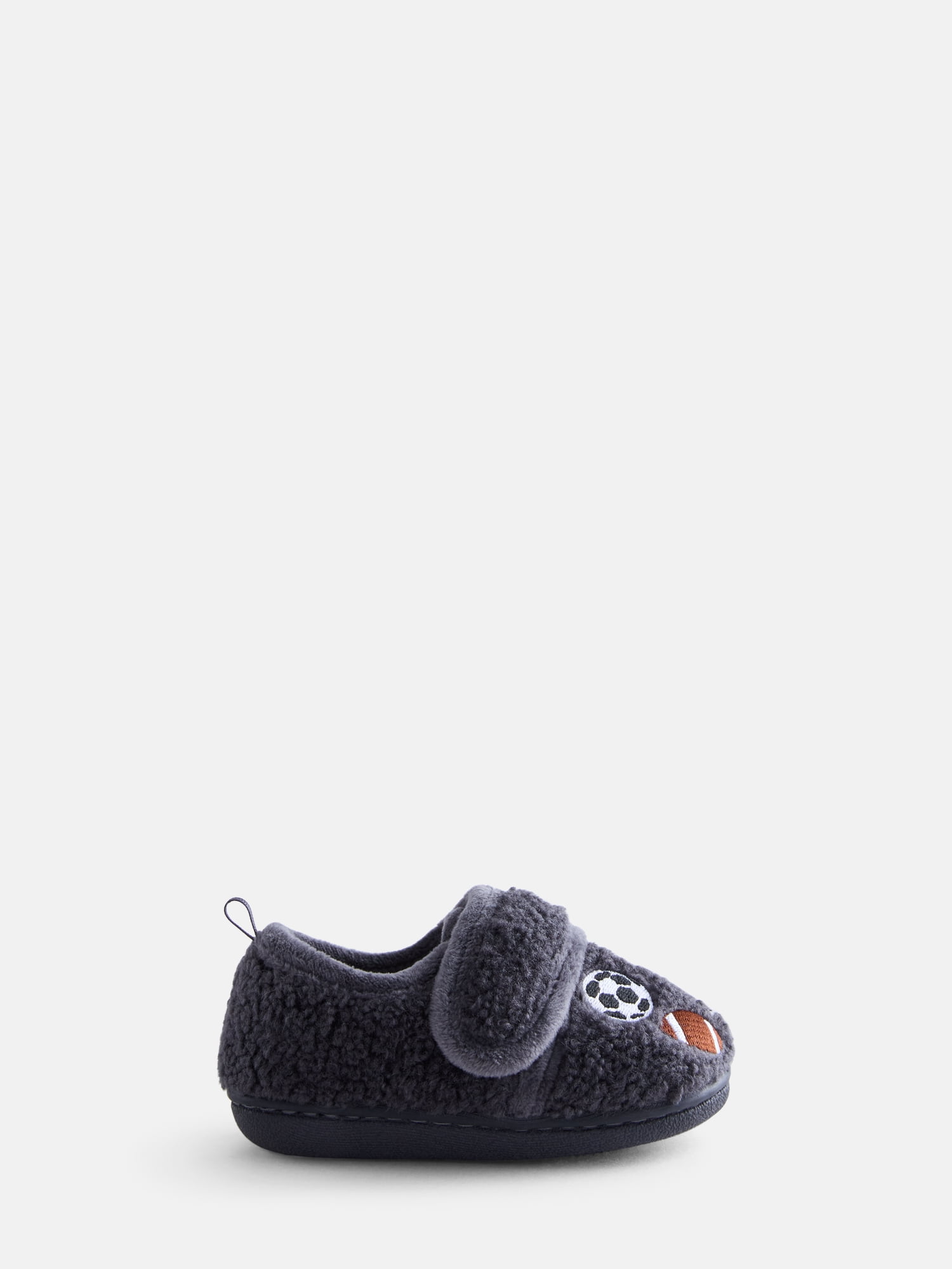 Wonder Nation Baby and Toddler Boys Embroidered Slippers