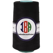 IBA Indianbeautifulart All-Purpose Sewing Thread 5000 Yard Spools 100% SpunPolyesterCone Connecting Serger Thread For DIY Crafts, Over Lock,Hand StitchingPack Of 1 Black