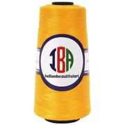 IBA Indianbeautifulart All-Purpose Sewing Thread 5000 Yard Spools 100% SpunPolyesterCone Connecting Serger Thread For DIY Crafts, Over Lock,Hand StitchingPack Of 1 Yellow