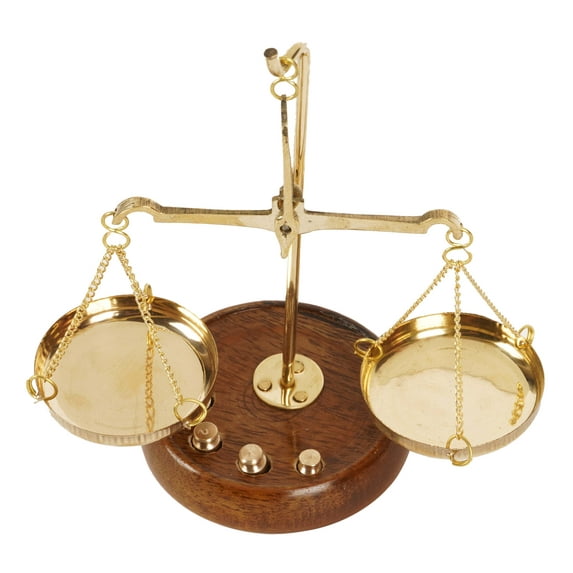 IBA Indianbeautifulart Apothecary Scale&nbsp;Vintage Collectible Brass Weight Scale Home Décor Antique Weight Balancing Scale Taraju