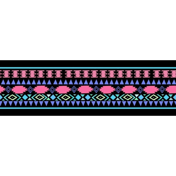 IBA Indianbeautifulart Black Aztec Geometric Ribbon Trim Tape Fabric Laces For Crafts Printed Velvet Trim 9 Yards Sewing Accessories 3 Inches