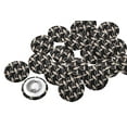 thumbnail image 1 of IBA Indianbeautifulart Black Chain Geometric Decorative Buttons For Sewing Crafting&nbsp;Handmade Button Canvas Fabric Buttons 25 Mm Pack Of 50, 1 of 7