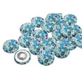 thumbnail image 1 of IBA Indianbeautifulart Blue 1 Inch Buttons For Sewing Fancy Buttons For Crafts 2 Hole Watercolor Flower Shirting Scrapbooking Canvas Buttons Pack Of 50, 1 of 1