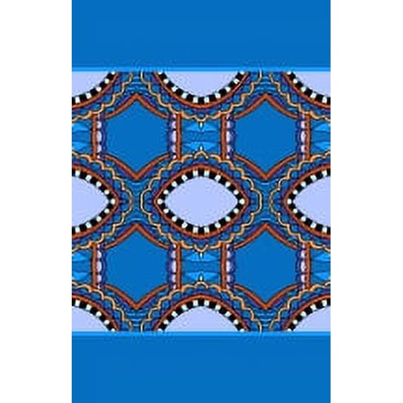 IBA Indianbeautifulart Blue Geometric Ethnic Ribbon Trim Tape Fabric Laces For Crafts Printed Velvet Trim 9 Yards Sewing Accessories 2 Inches