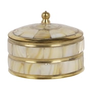 IBA Indianbeautifulart Brass Trinket Jewelry Box Decorative Storage Ring Earrings Box Jewelry Organizer Keepsake Gift