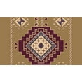thumbnail image 1 of IBA Indianbeautifulart Brown Aztec Geometric Fabric Laces For Crafts Printed Velvet&nbsp;Trim&nbsp;Fabric Sewing Border Ribbon&nbsp;Trims&nbsp;9 Yards 3 Inches, 1 of 2