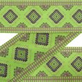 thumbnail image 1 of IBA Indianbeautifulart Brown Aztec Geometric Printed Ribbon&nbsp;Trim&nbsp;9 Yards Velvet Fabric Laces For Crafts Sewing Accessories 3 Inches, 1 of 1