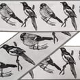 thumbnail image 1 of IBA Indianbeautifulart Brown Branch|Cuckoo & Robin Bird Printed Ribbon&nbsp;Trim&nbsp;9 Yards Velvet Fabric Laces For Crafts Sewing Accessories 4 Inches, 1 of 8