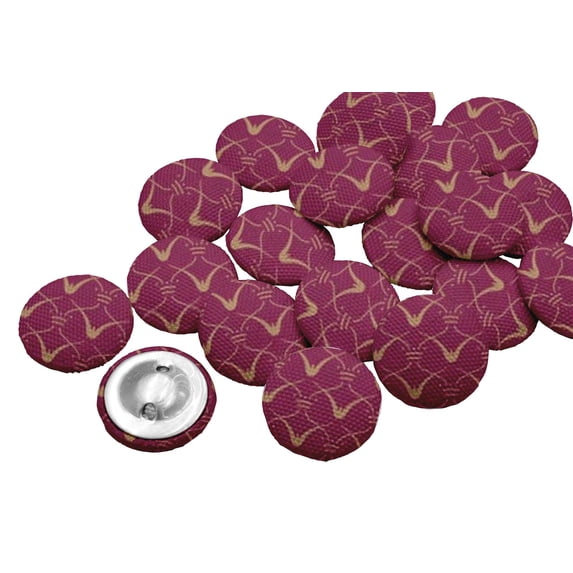 IBA Indianbeautifulart Decorative 2 Holes Fabric Buttons For Coat Suit Craft Sewing Scrapbooking Pack of 12