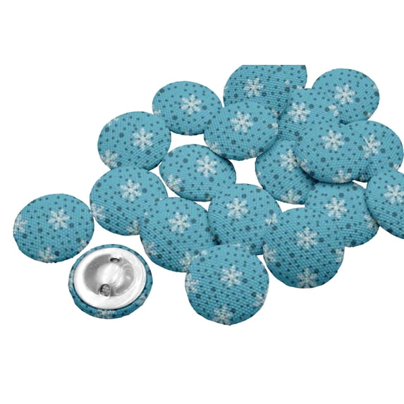 IBA Indianbeautifulart Decorative 2 Holes Fabric Buttons For Coat Suit Craft Sewing Scrapbooking Pack of 12