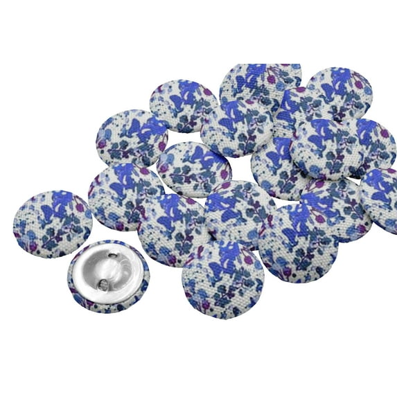 IBA Indianbeautifulart Decorative 2 Holes Fabric Buttons For Coat Suit Craft Sewing Scrapbooking Pack of 12