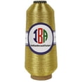thumbnail image 1 of IBA Indianbeautifulart EmbroideryZari2 ply Thread For Sewing MachineYellowMetallicThread ForEmbroideryNeedle Work 5000M Spool, 1 of 6