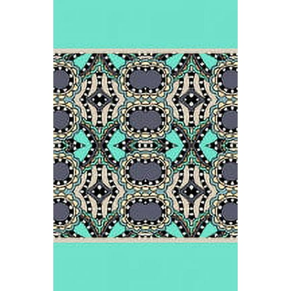 IBA Indianbeautifulart Green Floral & Geometric Ethnic Ribbon Trim Tape Fabric Laces For Crafts Printed Velvet Trim 9 Yards Sewing Accessories 3 Inches