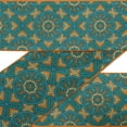 thumbnail image 1 of IBA Indianbeautifulart Green Mandala Kaleidoscope Fabric Laces For Crafts Printed Dupion&nbsp;Trim&nbsp;Fabric Sewing Border Ribbon&nbsp;Trims&nbsp;By 9 Yard 2 Inches, 1 of 1