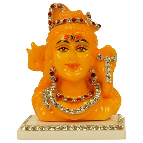 IBA Indianbeautifulart Hindu God Resin Lord Shiva Statue Idol Murti Spiritual Figurine Religious Showpiece Home & Office Table Décor-XV