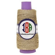 IBA Indianbeautifulart Metallic Thread For CraftsTwistedCordFor MacrameTwistedRope For Handmade Art DIY Projects Wall Art Decorations Pack of 1 |Beige