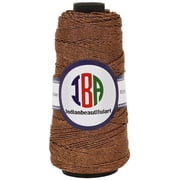 IBA Indianbeautifulart Metallic Thread For CraftsTwistedCordFor MacrameTwistedRope For Handmade Art DIY Projects Wall Art Decorations Pack of 1 |Brown