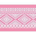 thumbnail image 1 of IBA Indianbeautifulart Pink Aztec Geometric Printed Ribbon&nbsp;Trim&nbsp;9 Yards Velvet Fabric Laces For Crafts Sewing Accessories 3 Inches, 1 of 2