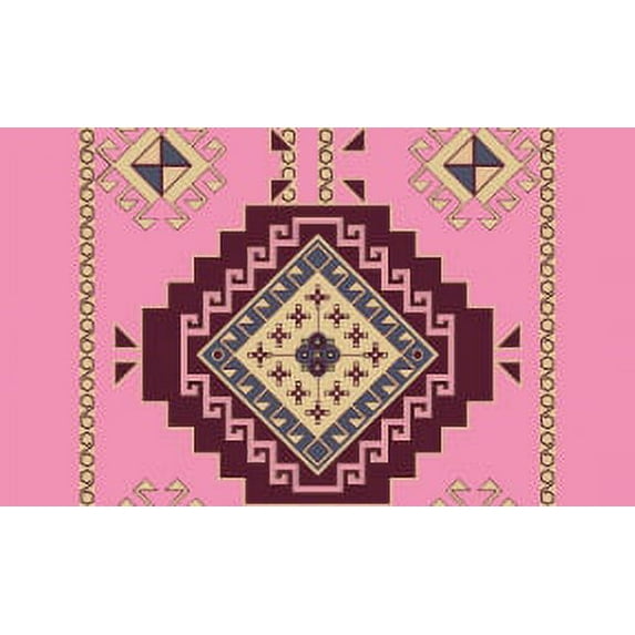 IBA Indianbeautifulart Pink Aztec Geometric Printed Ribbon Trim 9 Yards Velvet Fabric Laces For Crafts Sewing Accessories 4 Inches