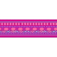 thumbnail image 1 of IBA Indianbeautifulart Pink Aztec Geometric Printed Ribbon&nbsp;Trim&nbsp;9 Yards Velvet Fabric Laces For Crafts Sewing Accessories 4 Inches, 1 of 2