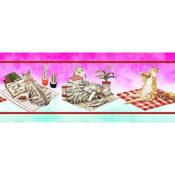 IBA Indianbeautifulart Purple Plants|Food & Cat Animal Velvet Trim Fabric Sewing Fabric Lace Dressmaking Printed Sewing Lace 9 Yards 4 Inches