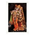 thumbnail image 1 of IBA Indianbeautifulart Radha Krishna Picture Frame Religious Poster White Wall Frame Deity Photo Frame Wall Decor&nbsp;For Home/ Office/ Temple-12 x 18 Inches, 1 of 7