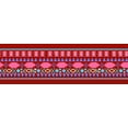 thumbnail image 1 of IBA Indianbeautifulart Red Aztec Geometric Printed Ribbon&nbsp;Trim&nbsp;9 Yards Velvet Fabric Laces For Crafts Sewing Accessories 4 Inches, 1 of 2