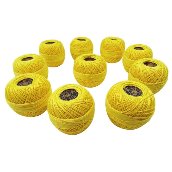 IBA Indianbeautifulart Set Of 10 Pcs Anchor Cotton Crochet Knitting Thread Tatting Yarn Embroidery Ball
