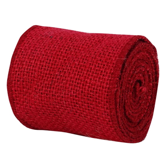 IBA Indianbeautifulart Solid Color Burlap Jute Trim Home Decor Gift Wrap For Crafting 10 Yards Ribbon