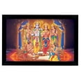 thumbnail image 1 of IBA Indianbeautifulart Sri Ram Darbar Picture Frame Religious Poster Black Wall Frame Deity&nbsp;Photo&nbsp;Frame Wall Decor&nbsp;For Home/ Office/ Temple, 1 of 7