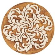 IBA Indianbeautifulart Textile Printing Block Decorative Motif Hand Carved Wooden Stamp Wood Block Printing Textile Stamps For Fabric/ Pottery Blocks-3 Inch