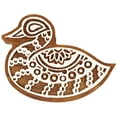 thumbnail image 1 of IBA Indianbeautifulart Textile Printing Block Duck Hand Carved Wooden Stamp Wood Block Printing Textile Stamps For Fabric/ Pottery Blocks- 3 Inch, 1 of 6