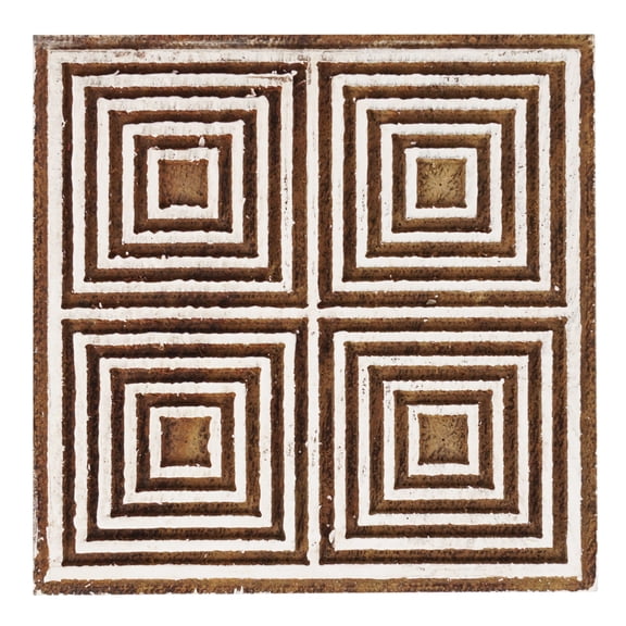 IBA Indianbeautifulart Textile Printing Block Geometric Hand Carved Wooden Stamp Wood Block Printing Textile Stamps For Fabric/ Pottery Blocks-2.5