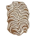 thumbnail image 1 of IBA Indianbeautifulart Textile Printing Block Leaf Hand Carved Wooden Stamp Wood Block Printing Textile Stamps For Fabric/ Pottery Blocks,4 Inch, 1 of 6