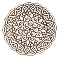 thumbnail image 1 of IBA Indianbeautifulart Textile Printing Block Mandala Hand Carved Wooden Stamp Wood Block Printing Textile Stamps For Fabric/ Pottery Blocks,6 Inch, 1 of 6