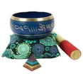 thumbnail image 1 of IBA Indianbeautifulart Tibetan Singing Bowl Musical Instrument For Meditation W/ Stick & Cushion Handcrafted In Nepal Bowl For Relaxation, Yoga & Spiritual Healing, 1 of 1
