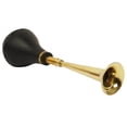 thumbnail image 1 of IBA Indianbeautifulart VintageBrassBugleHornRetro ClownHornMetal AirHornwith Squeeze Bulb for Old Car- Taxi- Golf Cart, 1 of 5
