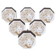 thumbnail image 1 of IBA Indianbeautifulart White Engraved Knobs Furniture Knobs Cabinet Drawer Pull Pack 10, 1 of 3
