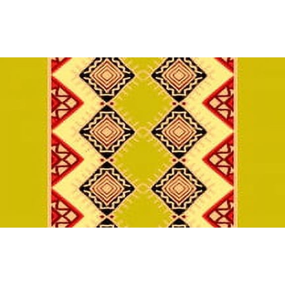 IBA Indianbeautifulart Yellow Aztec Geometric Printed Ribbon&nbsp;Trim&nbsp;9 Yards Velvet Fabric Laces For Crafts Sewing Accessories 3 Inches