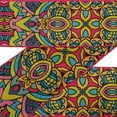 thumbnail image 1 of IBA Indianbeautifulart Yellow Floral Kaleidoscope Fabric Lace Dressmaking Velvet&nbsp;Trim&nbsp;Tape Printed Sewing Lace 9 Yard 3 Inches, 1 of 1