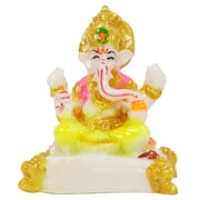IBA Indianbeautifulart&nbsp;Lord Ganesha&nbsp;Murti Religious Hindu God Figurine&nbsp;Elephant&nbsp;God&nbsp;For Car Dashboard Auspicious Hindu God Idol For Home/ Office/ Temple-7X
