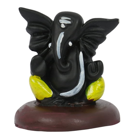 IBA Indianbeautifulart Lord Ganesha Murti Religious Hindu God Figurine Elephant God For Car Dashboard Auspicious Hindu God Idol For Home/ Office/ Temple-D2