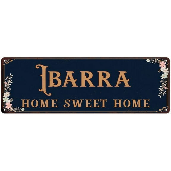 IBARRA Home Sweet Home Victorian Look 8x24 Metal Sign 108240046534