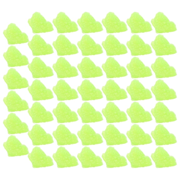 IBASETOY 1 Pack of Glow in Resin Stones for Outdoor Decor Light Green