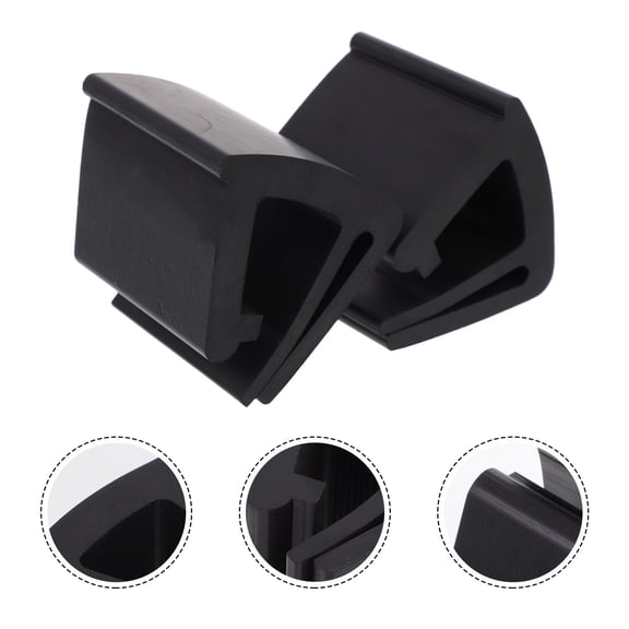 IBASETOY 1Pair Black Plastic Retaining Clamps for Golfs Cart Windshield Excellent Texture and Fit
