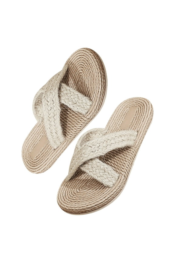 1Pair Casual Japanese Style Indoor Footwear Breathable Anti Skid Household Slippers